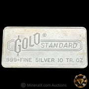 10oz Gold Standard Vintage Silver Bar