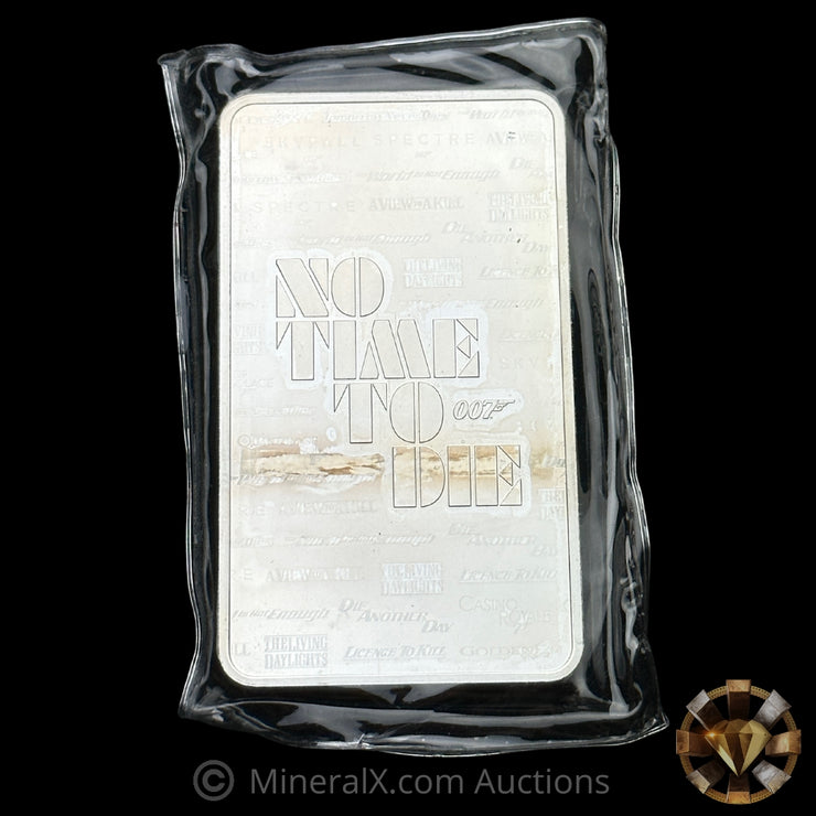 10oz The Royal Mint 007 No Time To Die Silver Bar