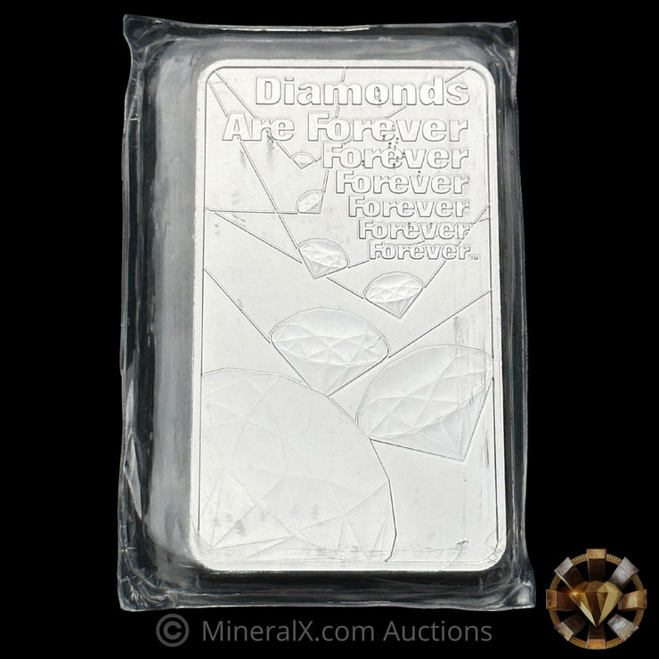 10oz The Royal Mint 007 Diamonds Are Forever Silver Bar