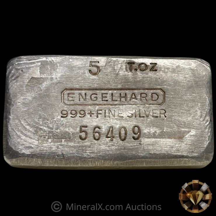 5oz Engelhard "t.oz" 7th Series Vintage Silver bar