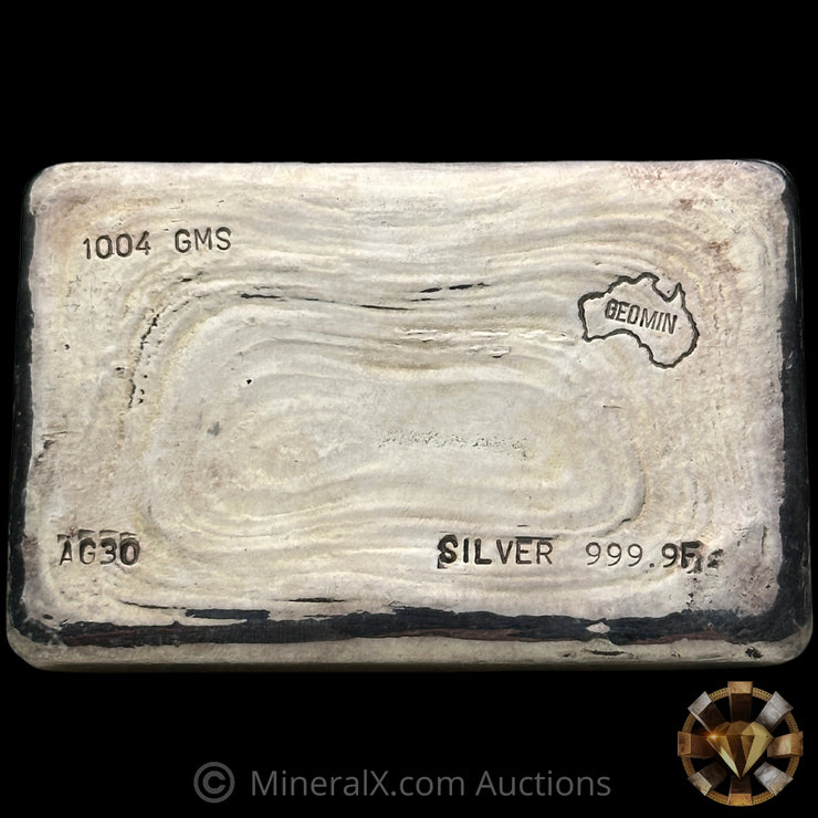 1004g (Kilo) Geomin Australia Vintage Silver Bar
