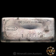 Kilo Johnson Matthey Australia Vintage Silver Bar