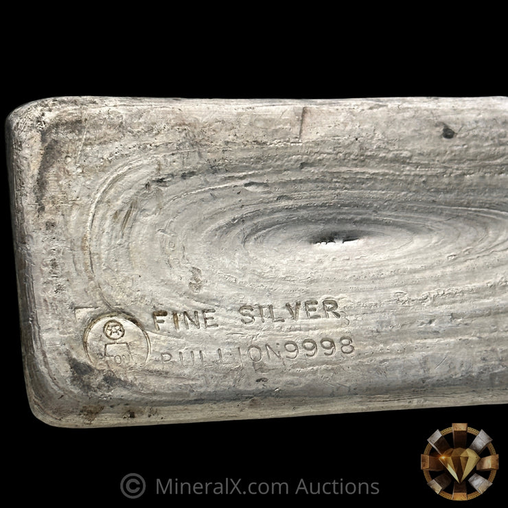 50oz Harrington Metallurgy Ltd Australia Vintage Silver Bar with RHA Counterstamp