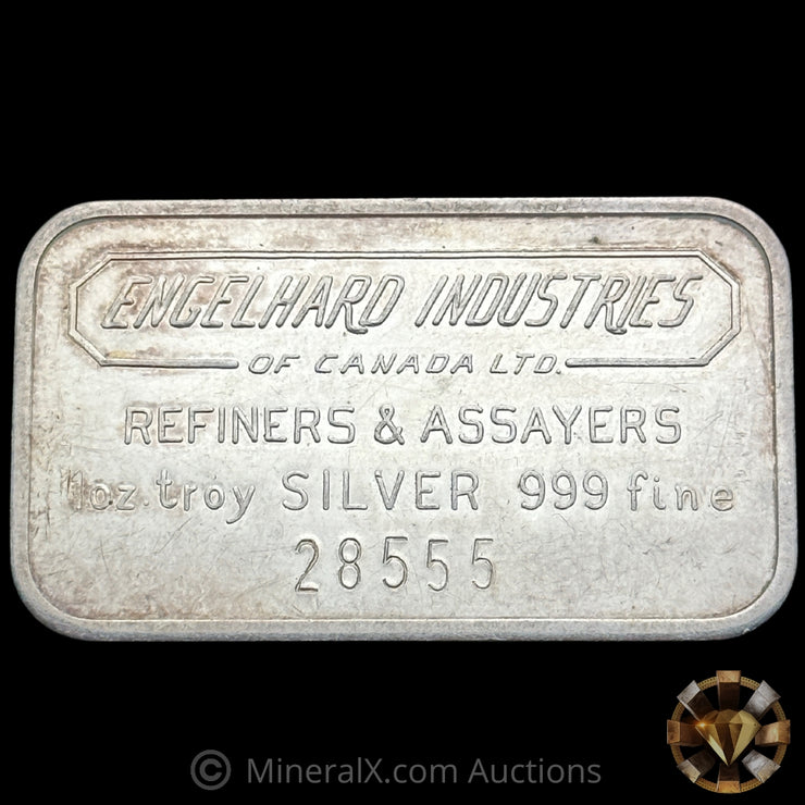 1oz Engelhard Industries Vintage Silver Bar