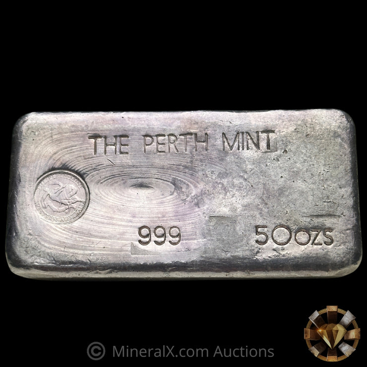 50oz The Perth Mint Australia 4th Series Vintage Silver Bar