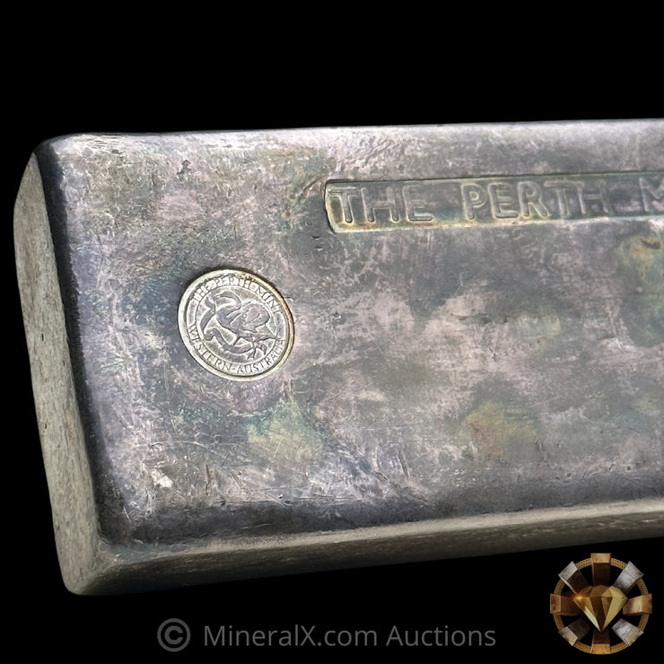 50.58oz The Perth Mint Australia 1st Series Vintage Silver Bar With Low Serial