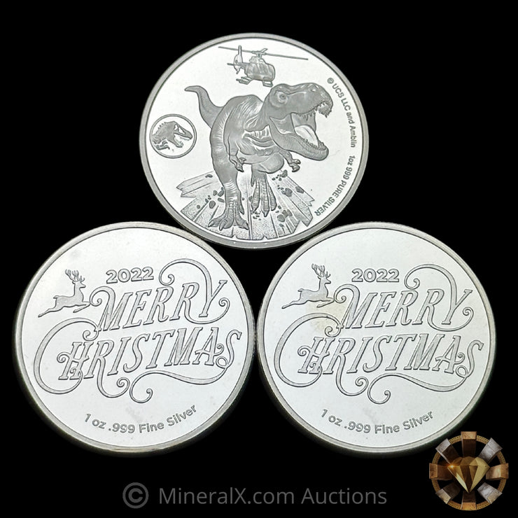 x3 1oz Misc Modern Silver Coins