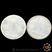 x2 No Hallmark Blank Vintage Silver Rounds