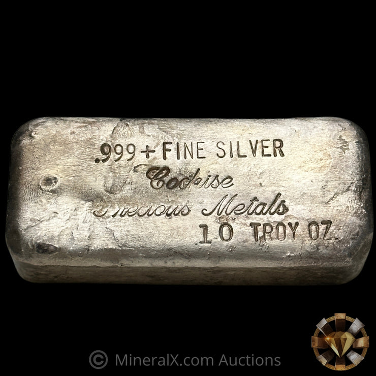 10oz Cochise Vintage Silver Bar