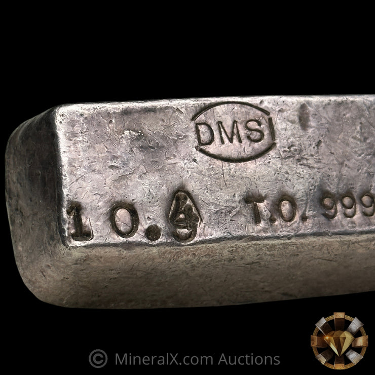 10.4oz DMSI Dallas Metals & Smelting Inc Vintage Silver Bar