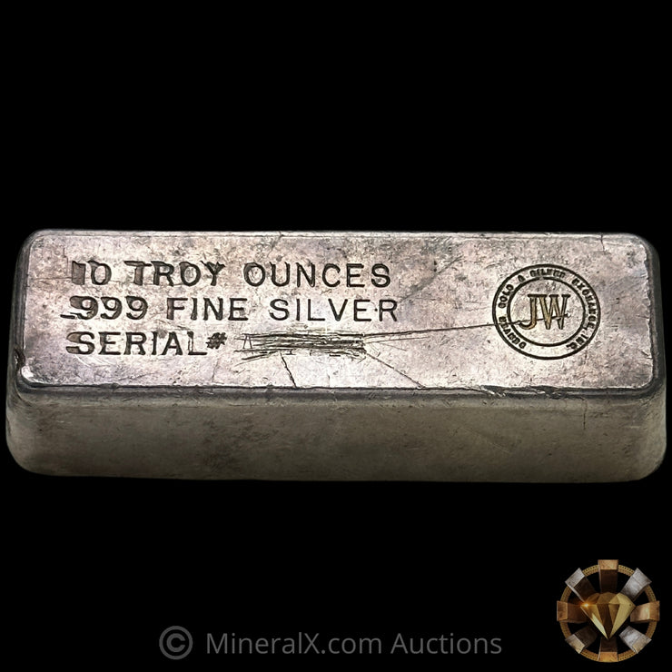 10oz JW Denver Gold & Silver Vintage Silver Bar