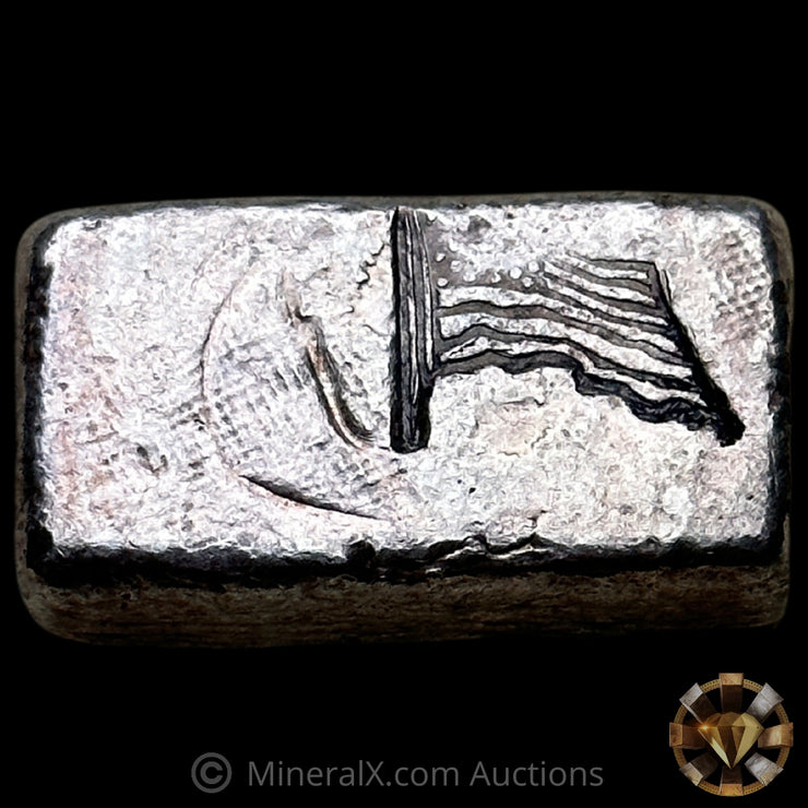 2oz Alexander Westerfall Flag Hallmark Vintage Silver Bar