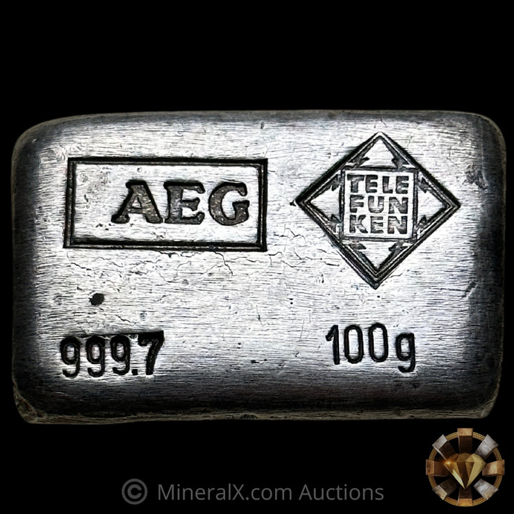 100g AEG Telefunken Vintage Silver Bar