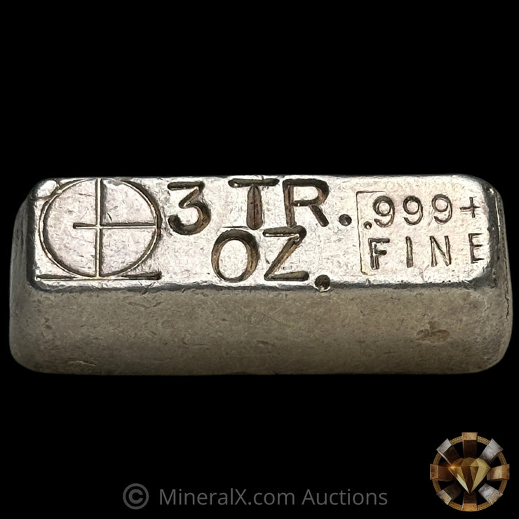 3oz M & B Mining Omega Vintage Silver Bar