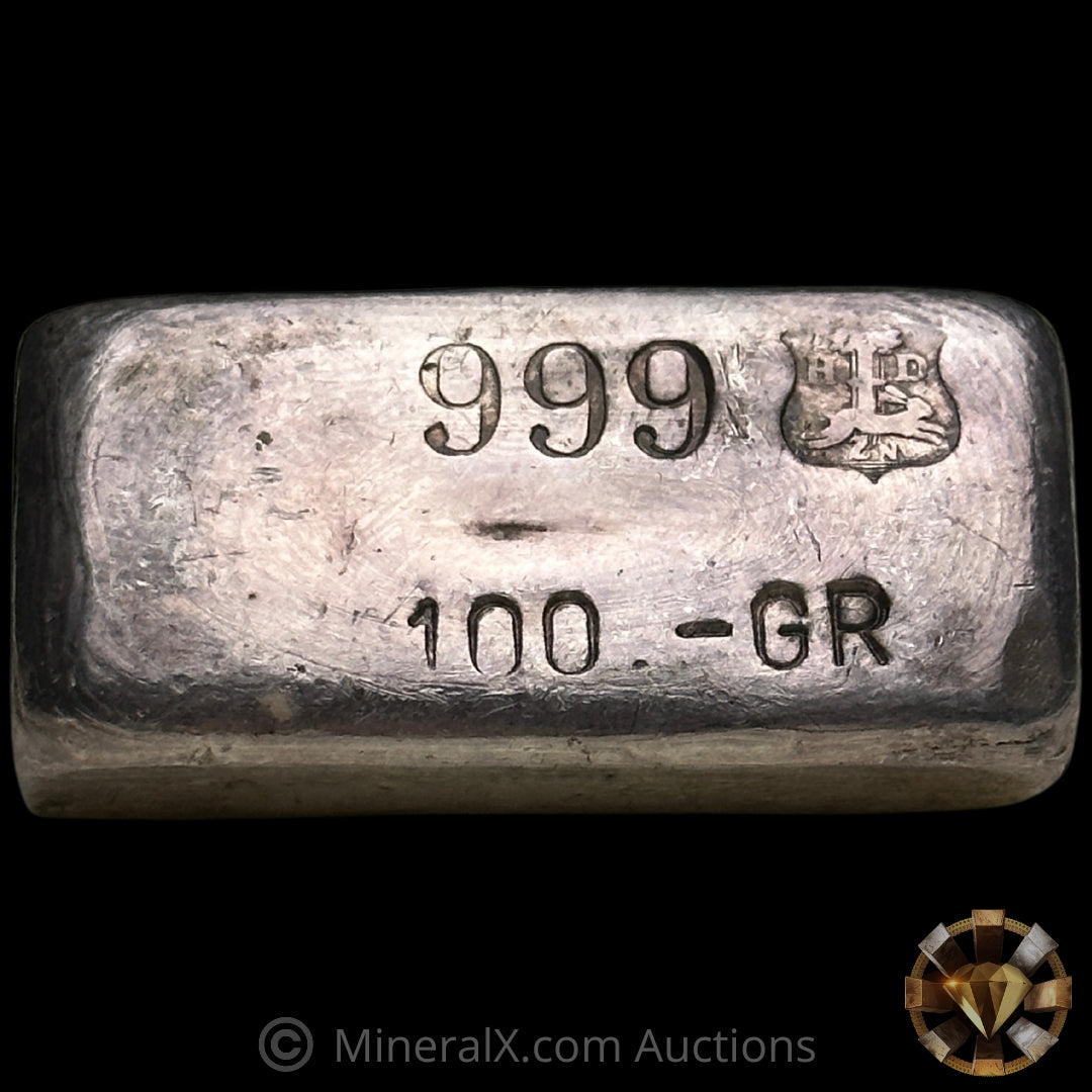 100g H. Drijfhout & Zoon Amsterdam Dutch Vintage Silver Bar – MineralX