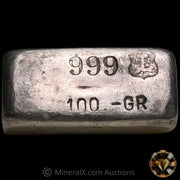 100g H. Drijfhout & Zoon Amsterdam Dutch Vintage Silver Bar