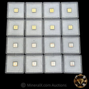 x16 1g Geiger Gold & Silver Square Bars In Original Assay Packaging (8g Gold & 8g Silver)