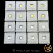 x16 1g Geiger Gold & Silver Square Bars In Original Assay Packaging (8g Gold & 8g Silver)