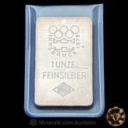 1oz 1976 Ogussa Innsbruck Olympics 1 Unze Feinsilber Vintage Silver Bar