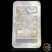 5oz Johnson Matthey JM Vintage Silver Bar