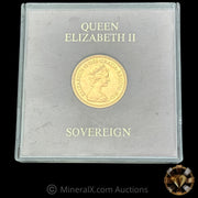 7.98g 1978 Gold Sovereign Queen Elizabeth II Coin Sealed In Johnson Matthey Bankers Limited Vintage Case