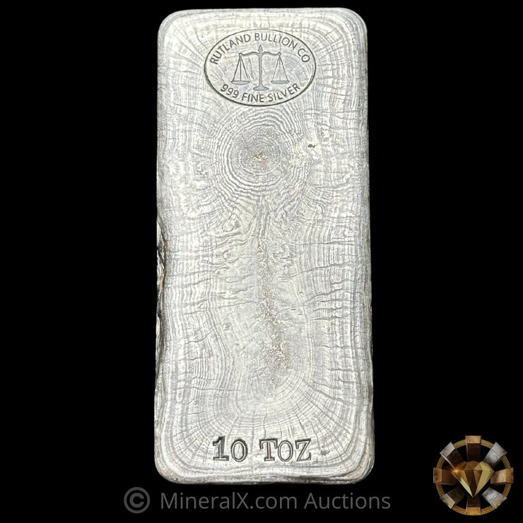 10oz Rutland Bullion Co Vintage Silver Bar