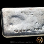 10.85oz Cripple Creek Colorado Vintage Silver Bar