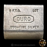 5oz Duro Vintage Silver Bar