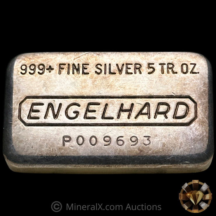 5oz Engelhard P Loaf Vintage Silver Bar