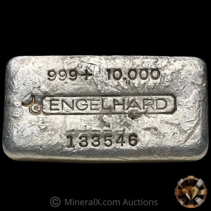 10oz Engelhard Bull Logo Vintage Silver Bar