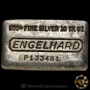 10oz Engelhard Waffleback Vintage Silver Bar With Reverse Punch Through Error