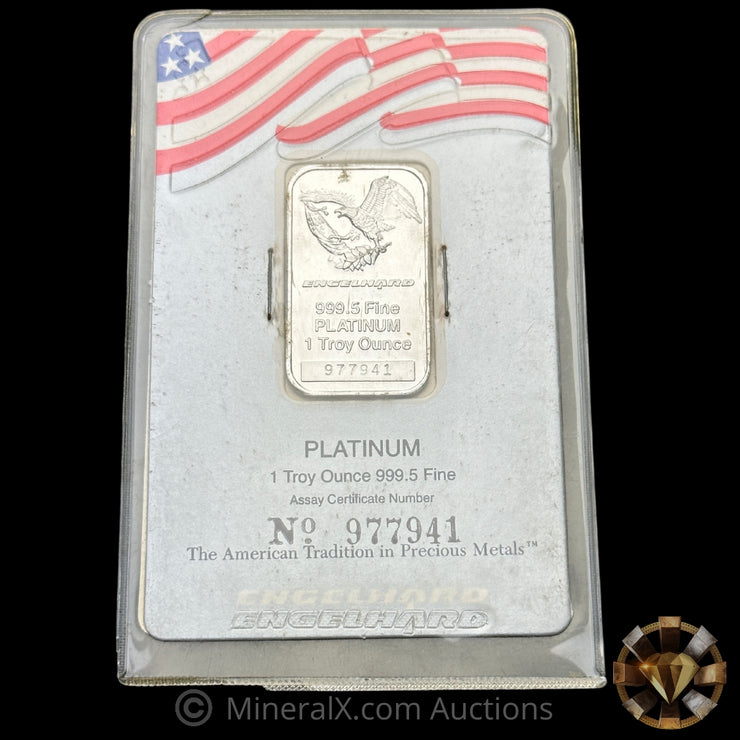 1oz Engelhard Eagle Vintage Platinum Bar Mint In Original Seal