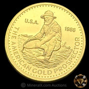1oz 1986 Engelhard Prospector Vintage Gold Coin