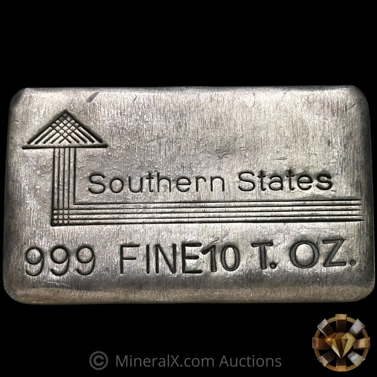 10oz Southern States Vintage Silver Bar