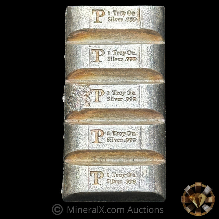 x5 1oz (5oz) TP Vintage Divisible Silver Bar