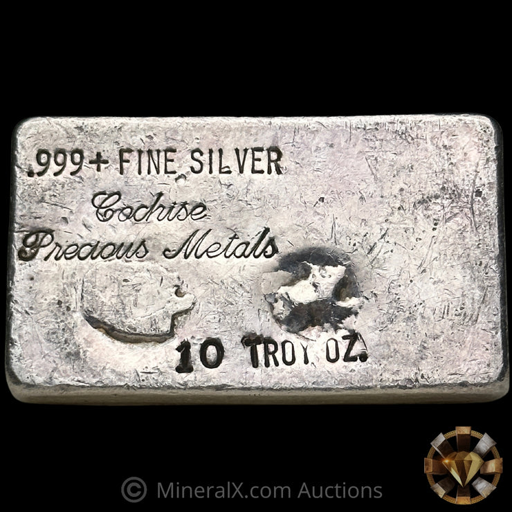 10oz Cochise Precious Metals Vintage Silver Bar