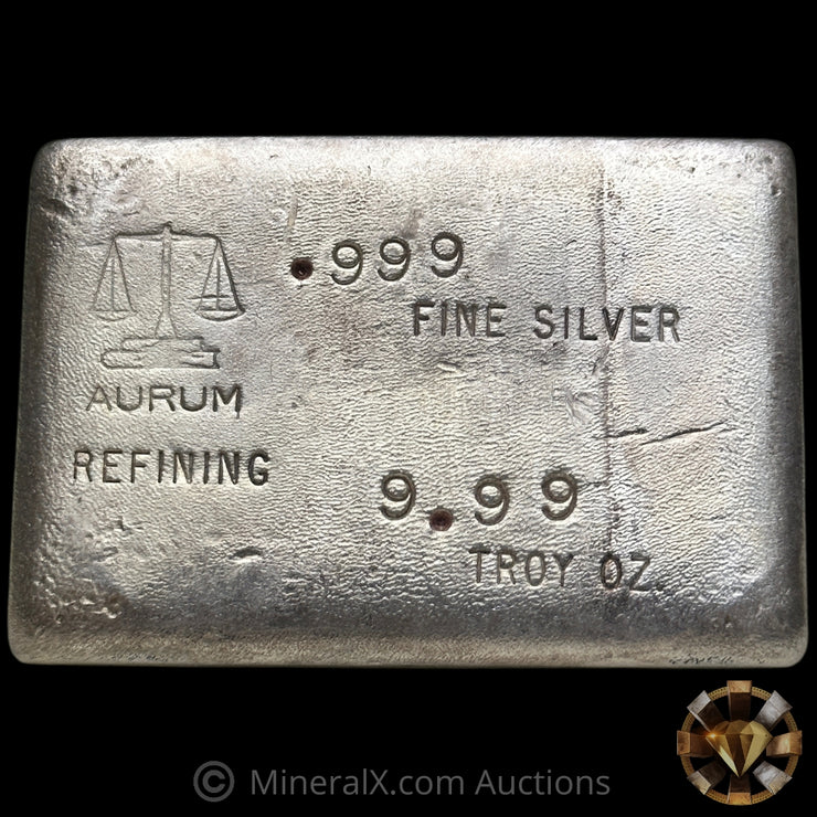 9.99oz Aurum Refining Vintage Silver Bar
