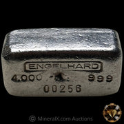 4oz Engelhard 00 Leading Low Serial Top Hallmark Vintage Silver Bar