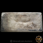 100oz Engelhard 1st Series 0-Leading Full X Prefix Vintage Silver Bar