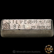 25oz Omega M & B Mining Vintage Silver Bar