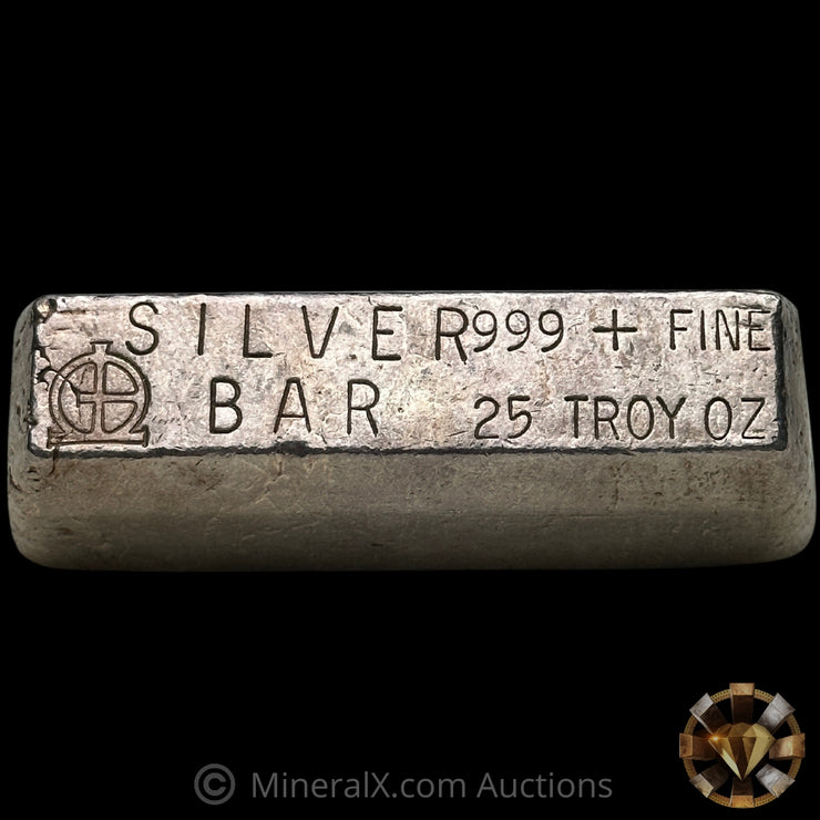 25oz Omega M & B Mining Vintage Silver Bar