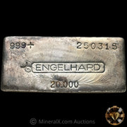 20oz Engelhard Bull Logo Vintage Silver Bar