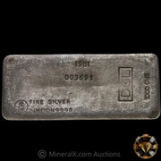 1000g (Kilo) 1981 Harrington Metallurgy Ltd Australia Vintage Silver Bar with DCL Counterstamp