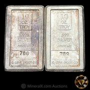 x2 10oz AMARK Vintage Silver Stacker Bars