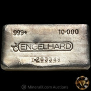 10oz Engelhard 1. Prefix Bull Logo Vintage Silver Bar