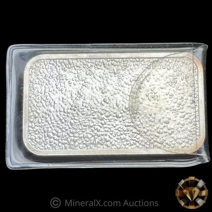 1oz Engelhard Pebble Back Vintage Silver Bar