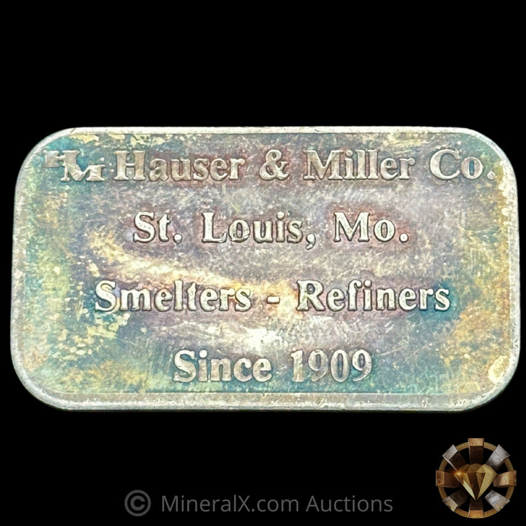 1oz Hauser & Miller Co HM Vintage Silver Art Bar