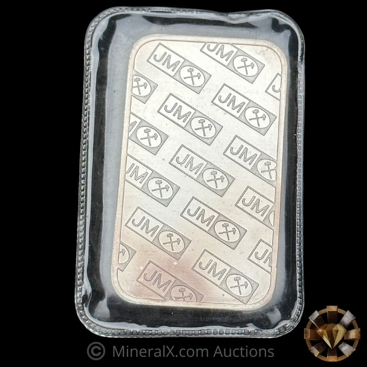 2oz Johnson Matthey JM Vintage Silver Bar In Seal