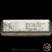 10oz Golden Analytical GA Vintage Silver Bar