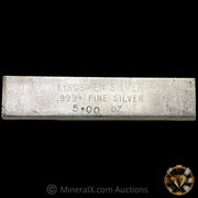 5oz Kingsmen Silver Vintage Silver Bar